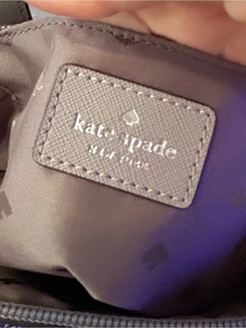 kate spade taupe glitter two-tone small satchel with gold sparkle